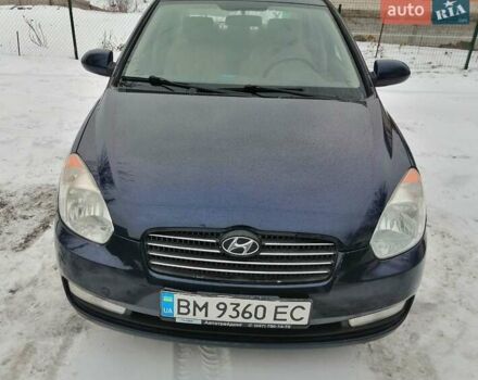 Синий Хендай Акцент, объемом двигателя 1.5 л и пробегом 166 тыс. км за 4500 $, фото 1 на Automoto.ua