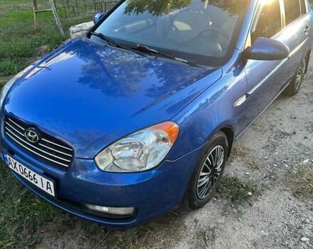 Синий Хендай Акцент, объемом двигателя 1.4 л и пробегом 193 тыс. км за 4500 $, фото 1 на Automoto.ua