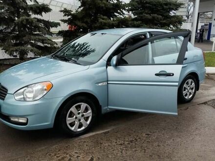 Синий Хендай Акцент, объемом двигателя 1.4 л и пробегом 257 тыс. км за 5000 $, фото 1 на Automoto.ua