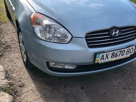 Синий Хендай Акцент, объемом двигателя 1.4 л и пробегом 202 тыс. км за 4500 $, фото 1 на Automoto.ua