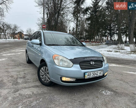 Синий Хендай Акцент, объемом двигателя 1.4 л и пробегом 190 тыс. км за 4350 $, фото 1 на Automoto.ua