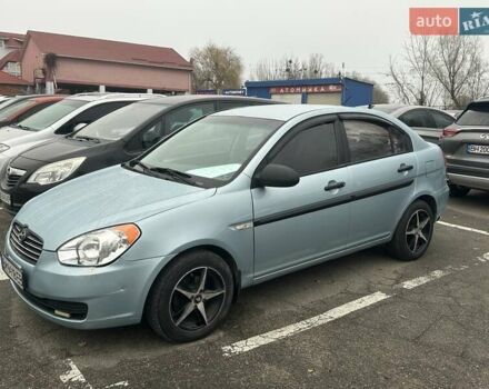 Синий Хендай Акцент, объемом двигателя 1.4 л и пробегом 220 тыс. км за 5200 $, фото 1 на Automoto.ua