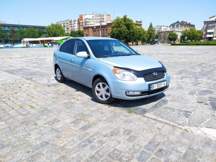 Хендай Акцент 2009 у Кременчуге на Automoto.ua Синій Хендай Акцент, об'ємом двигуна 1.4 л та пробігом 165 тис. км за 5200 $, фото 1 на Automoto.ua