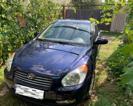 Синій Хендай Акцент, об'ємом двигуна 1.6 л та пробігом 75 тис. км за 583 $, фото 1 на Automoto.ua