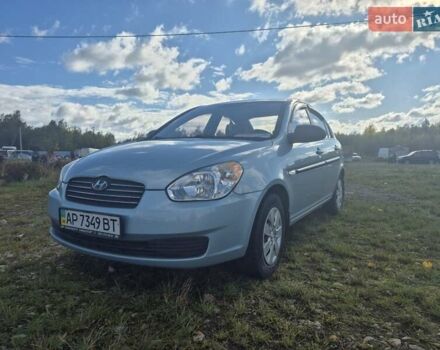 Синий Хендай Акцент, объемом двигателя 1.4 л и пробегом 88 тыс. км за 5750 $, фото 1 на Automoto.ua