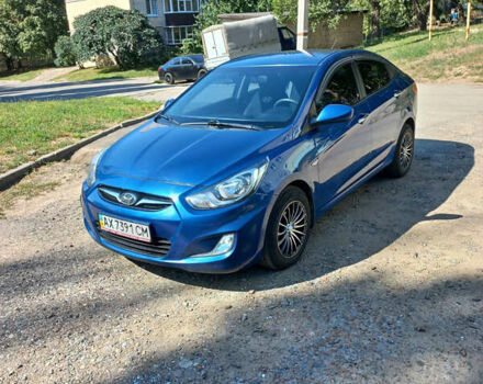 Синій Хендай Акцент, об'ємом двигуна 1.4 л та пробігом 70 тис. км за 7900 $, фото 1 на Automoto.ua