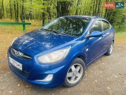 Хендай Акцент 2011 в Тараще на Automoto.ua Синий Хендай Акцент, объемом двигателя 1.4 л и пробегом 127 тыс. км за 7000 $, фото 1 на Automoto.ua