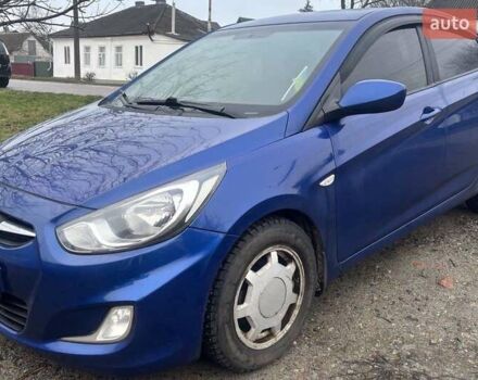 Синий Хендай Акцент, объемом двигателя 1.4 л и пробегом 128 тыс. км за 6800 $, фото 1 на Automoto.ua