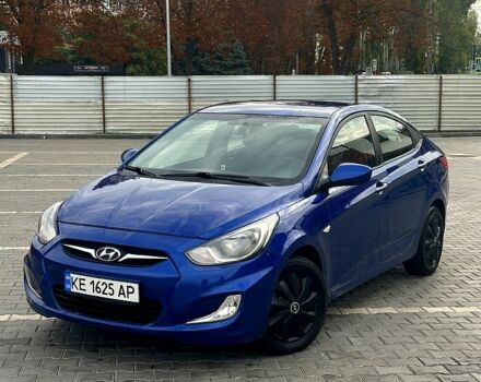 Синий Хендай Акцент, объемом двигателя 1.4 л и пробегом 195 тыс. км за 7000 $, фото 1 на Automoto.ua