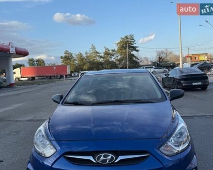 Синий Хендай Акцент, объемом двигателя 1.4 л и пробегом 153 тыс. км за 7500 $, фото 1 на Automoto.ua
