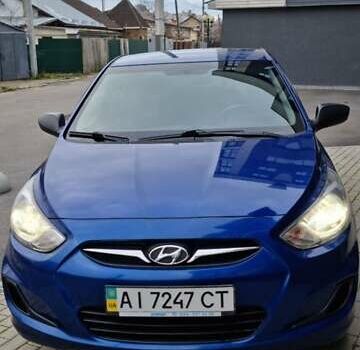 Синий Хендай Акцент, объемом двигателя 1.4 л и пробегом 147 тыс. км за 6500 $, фото 1 на Automoto.ua