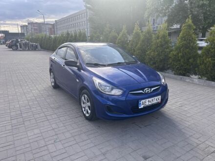 Хендай Акцент 2011 у Дніпро (Дніпропетровську) на Automoto.ua Синій Хендай Акцент, об'ємом двигуна 1.4 л та пробігом 163 тис. км за 7500 $, фото 1 на Automoto.ua