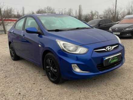 Синий Хендай Акцент, объемом двигателя 1.4 л и пробегом 196 тыс. км за 6990 $, фото 1 на Automoto.ua