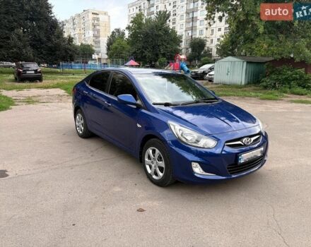 Синий Хендай Акцент, объемом двигателя 1.4 л и пробегом 143 тыс. км за 7700 $, фото 1 на Automoto.ua