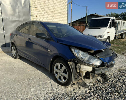 Синій Хендай Акцент, об'ємом двигуна 1.4 л та пробігом 116 тис. км за 3000 $, фото 1 на Automoto.ua