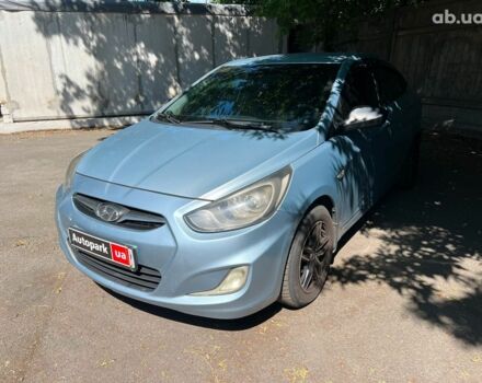 Синий Хендай Акцент, объемом двигателя 1.4 л и пробегом 165 тыс. км за 6990 $, фото 1 на Automoto.ua