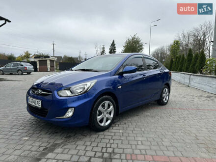 Синий Хендай Акцент, объемом двигателя 1.4 л и пробегом 146 тыс. км за 8900 $, фото 1 на Automoto.ua