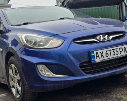 Синий Хендай Акцент, объемом двигателя 1.4 л и пробегом 154 тыс. км за 7400 $, фото 1 на Automoto.ua