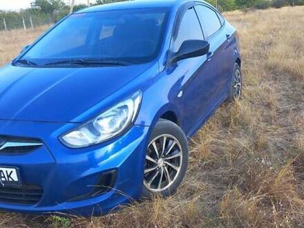 Синий Хендай Акцент, объемом двигателя 1.4 л и пробегом 215 тыс. км за 5900 $, фото 1 на Automoto.ua