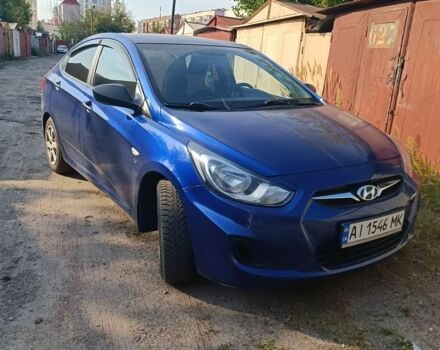 Синий Хендай Акцент, объемом двигателя 1.6 л и пробегом 102 тыс. км за 8500 $, фото 1 на Automoto.ua