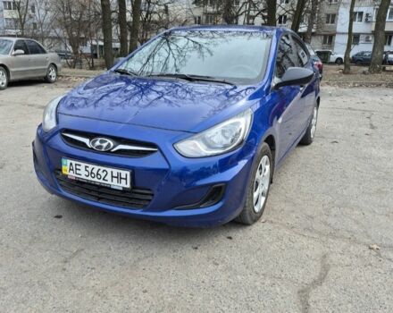 Синий Хендай Акцент, объемом двигателя 1.4 л и пробегом 94 тыс. км за 8500 $, фото 1 на Automoto.ua