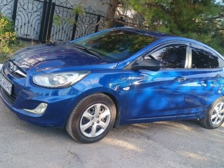 Хендай Акцент 2013 в Днепре (Днепропетровске) на Automoto.ua Синий Хендай Акцент, объемом двигателя 1.4 л и пробегом 147 тыс. км за 6000 $, фото 1 на Automoto.ua