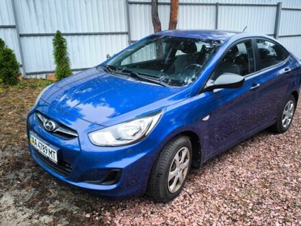 Синий Хендай Акцент, объемом двигателя 1.4 л и пробегом 65 тыс. км за 7200 $, фото 1 на Automoto.ua