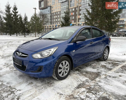 Синий Хендай Акцент, объемом двигателя 1.4 л и пробегом 143 тыс. км за 6500 $, фото 1 на Automoto.ua