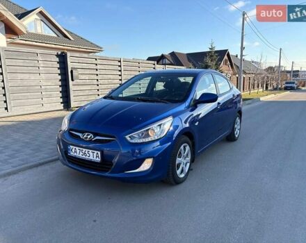 Синий Хендай Акцент, объемом двигателя 1.4 л и пробегом 124 тыс. км за 9300 $, фото 1 на Automoto.ua
