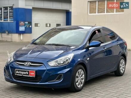 Синій Хендай Акцент, об'ємом двигуна 1.6 л та пробігом 175 тис. км за 9690 $, фото 1 на Automoto.ua