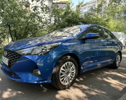 Синий Хендай Акцент, объемом двигателя 1.4 л и пробегом 72 тыс. км за 11400 $, фото 1 на Automoto.ua