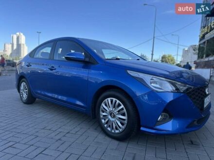 Синий Хендай Акцент, объемом двигателя 1.4 л и пробегом 72 тыс. км за 11600 $, фото 1 на Automoto.ua