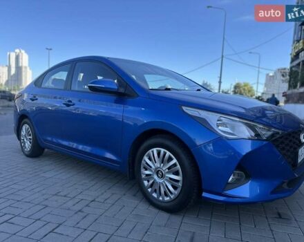 Синій Хендай Акцент, об'ємом двигуна 1.4 л та пробігом 72 тис. км за 11600 $, фото 1 на Automoto.ua