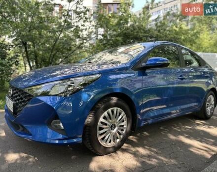 Синий Хендай Акцент, объемом двигателя 1.4 л и пробегом 72 тыс. км за 11700 $, фото 1 на Automoto.ua