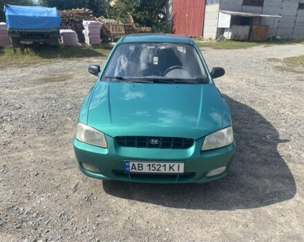 Зеленый Хендай Акцент, объемом двигателя 1.3 л и пробегом 173 тыс. км за 2800 $, фото 1 на Automoto.ua