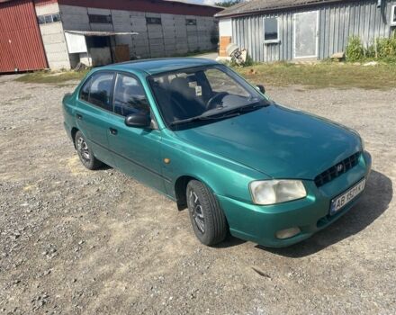 Зеленый Хендай Акцент, объемом двигателя 1.3 л и пробегом 173 тыс. км за 2800 $, фото 2 на Automoto.ua