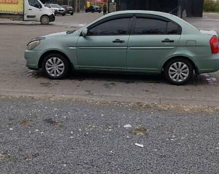 Зеленый Хендай Акцент, объемом двигателя 1.4 л и пробегом 215 тыс. км за 4199 $, фото 4 на Automoto.ua