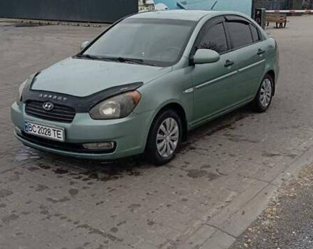 Зеленый Хендай Акцент, объемом двигателя 1.4 л и пробегом 215 тыс. км за 4199 $, фото 2 на Automoto.ua