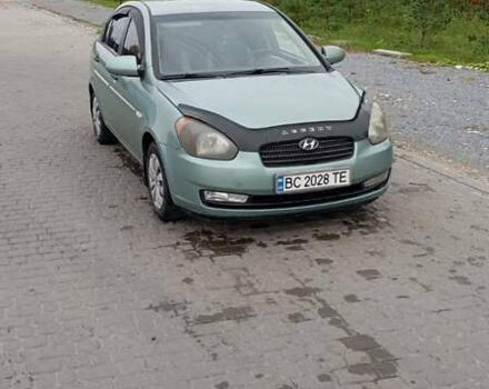 Зеленый Хендай Акцент, объемом двигателя 1.4 л и пробегом 215 тыс. км за 4199 $, фото 3 на Automoto.ua