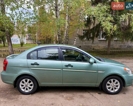 Зеленый Хендай Акцент, объемом двигателя 1.4 л и пробегом 201 тыс. км за 5300 $, фото 2 на Automoto.ua
