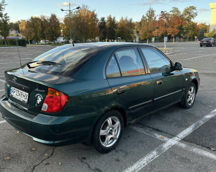 Зеленый Хендай Акцент, объемом двигателя 1.34 л и пробегом 314 тыс. км за 2650 $, фото 5 на Automoto.ua