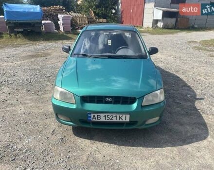 Зелений Хендай Акцент, об'ємом двигуна 1.3 л та пробігом 173 тис. км за 2800 $, фото 1 на Automoto.ua