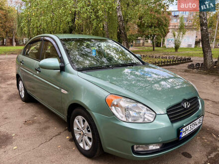 Зеленый Хендай Акцент, объемом двигателя 1.4 л и пробегом 201 тыс. км за 5300 $, фото 1 на Automoto.ua