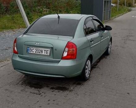 Зеленый Хендай Акцент, объемом двигателя 1.4 л и пробегом 215 тыс. км за 4199 $, фото 1 на Automoto.ua