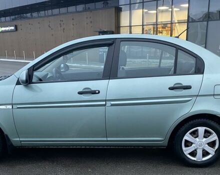 Зеленый Хендай Акцент, объемом двигателя 1.4 л и пробегом 214 тыс. км за 4200 $, фото 1 на Automoto.ua