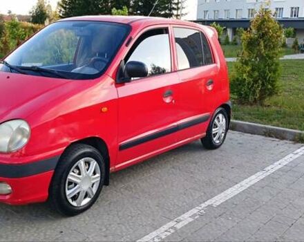 Красный Хендай Атос, объемом двигателя 1 л и пробегом 202 тыс. км за 1800 $, фото 1 на Automoto.ua