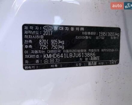 Белый Хендай Аванте, объемом двигателя 1.59 л и пробегом 153 тыс. км за 12900 $, фото 23 на Automoto.ua