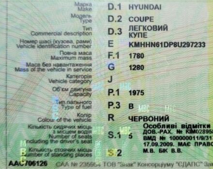 Червоний Хендай Купе, об'ємом двигуна 2 л та пробігом 219 тис. км за 2900 $, фото 11 на Automoto.ua