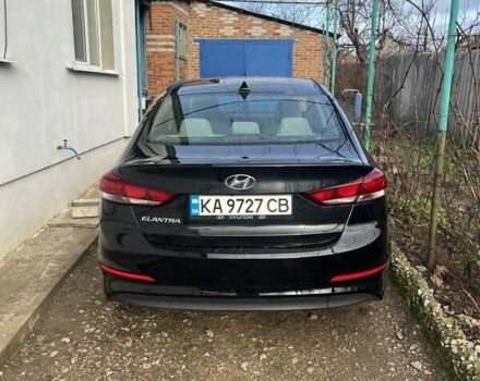 Черный Хендай Элантра, объемом двигателя 2 л и пробегом 95 тыс. км за 13500 $, фото 1 на Automoto.ua