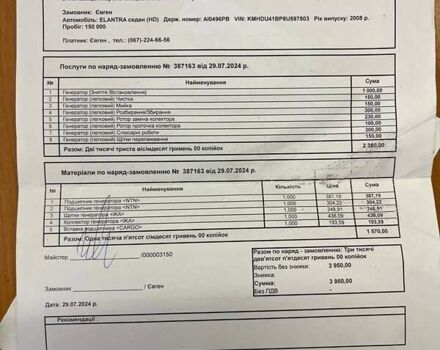 Черный Хендай Элантра, объемом двигателя 1.6 л и пробегом 350 тыс. км за 4750 $, фото 20 на Automoto.ua